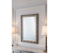 Yearn Mirrors Carved Framed Bevelled Mirror Silver 118X92.5Cm Silver One Size
