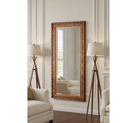 Yearn Mirrors Carved Framed Bevelled Tall Mirror Gold 138X62Cm Gold