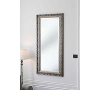 Yearn Mirrors Carved Framed Bevelled Tall Mirror Silver 138X62Cm Silver One Size