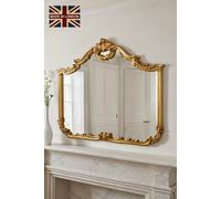 Yearn Mirrors Carved Landscape mirror Gold 122(w)x104cm(h) Yearn Mirrors Gold