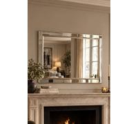 Yearn Mirrors Champagne Framed Bevelled Mirror 90.5X65Cm In Silver Silver
