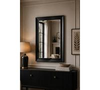 Yearn Mirrors Charcoal Grey Scooped Framed Mirror 129.5X106.5Cm Grey