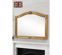 Yearn Mirrors Classic Arched Mantle Mirror Gold 130(W)X89Cm(H) Gold One Size