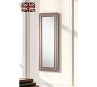 Yearn Mirrors Classic Champagne Beaded Mirror 131X47Cm In Silver Silver One Size