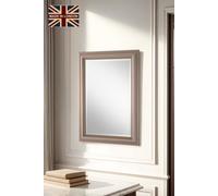 Yearn Mirrors Classic Champagne Beaded Mirror 77.5X62.5Cm In Silver Silver One Size
