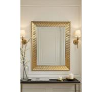 Yearn Mirrors Diamont Framed Gold Bevelled Mirror Gold