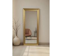 Yearn Mirrors Diamont Full Length Framed Gold Bevelled Mirror Yearn Mirrors Gold