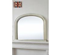 Yearn Mirrors Diana Overmantle Arched Silver Bevelled Mirror Yearn Mirrors Silver