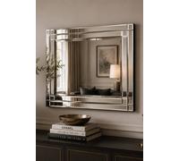 Yearn Mirrors Double Bevelled Wall Mirror 90X60Cm In Clear Clear
