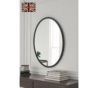 Yearn Mirrors Eternity Contemporary Black Oval Mirror Black