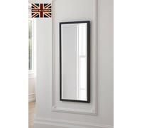 Yearn Mirrors Eternity Full Length Mirror Black Bevelled Black One Size