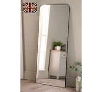 Yearn Mirrors Extra Large Black Curved Corner Mirror 180X80Cm Black