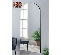 Yearn Mirrors Extra Large Oversized Full Length Arch Mirror In Black Black One Size
