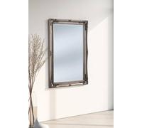 French style carved mirror silver 105x75cm Yearn Mirrors Silver One Size