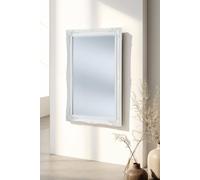 French Style Carved Mirror White 105x75cm Yearn Mirrors White One Size