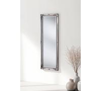 French Style Carved Tall Mirror Silver 166x60cm Yearn Mirrors Silver One Size