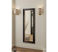 Yearn Mirrors Georgian Tall Black Gold Bevelled Mirror Black One Size