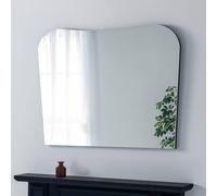 Yearn Mirrors Irregular Frameless Black Overmantle Mirror 106(W)X78Cm(H) Black One Size
