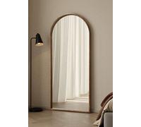 Yearn Mirrors Kimpton Arched Walnut Full Length Mirror Walnut One Size
