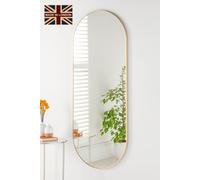 Yearn Mirrors Large Full Length Gold Curved Mirror 150x60cm | Size: 150x60 cm Yearn Mirrors Gold 150x60 cm