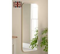Yearn Mirrors Large Full Length Gold Radius Corner Mirror 150X60Cm Gold