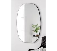 Yearn Mirrors Large Organic Black Mirror 111X81Cm Black One Size