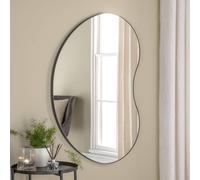 Yearn Mirrors Large Pebble Mirror Black 111X81Cm Black