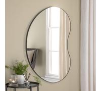Yearn Mirrors Large Pebble Mirror black 111x81cm | Size: 111x81 cm Yearn Mirrors Black 111x81 cm