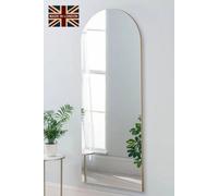 Yearn Delicacy Arched Wood Frame Wall/Leaner Mirror