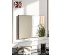 Yearn Mirrors Minimal Black Rectangular Mirror 120X80Cm Black One Size