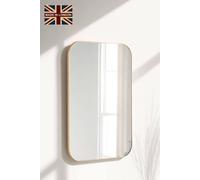 Yearn Mirrors Minimal Curved Mirror Gold 90X60Cm Gold One Size