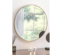 Yearn Mirrors Minimal Round Bevelled Mirror Gold 46Cm Gold