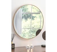 Yearn Mirrors Minimal round Bevelled Mirror Gold 46cm Yearn Mirrors Gold