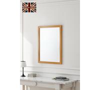 Yearn Mirrors Oak Effect Slim Framed Bevelled Mirror in Light Oak Yearn Mirrors Light Oak