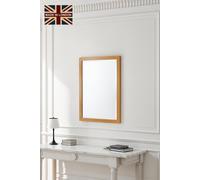 Yearn Mirrors Oak Effect Slim Framed Bevelled Mirror in Light Oak Yearn Mirrors Light Oak