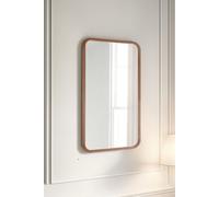 Yearn Mirrors Oak Framed Curved Wall Mirror 120x80cm in Natural | Size: 120x80 cm Yearn Mirrors Natural 120x80 cm