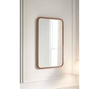 Yearn Mirrors Oak Framed Curved Wall Mirror 90X60Cm In Natural Natural One Size