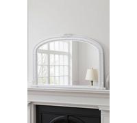 Yearn Mirrors Overmantle Mirror Arched 127(W) X 89Cm(H) Victorian Mirror In White White