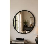 Yearn Mirrors Round Wall Mirror Black 40cm Yearn Mirrors Black