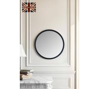 Yearn Mirrors Round Wall Mirror Black 50Cm Black One Size