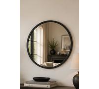 Yearn Mirrors Round Wall Mirror Black 60Cm Black
