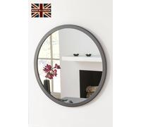 Yearn Mirrors Round Wall Mirror Grey 102Cm In Dark Grey Dark Grey One Size