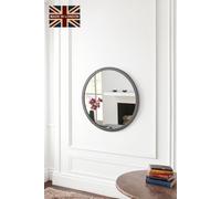 Yearn Mirrors Round wall mirror Grey 50cm in Dark Grey Yearn Mirrors Dark Grey