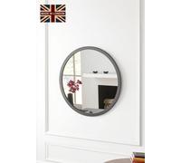 Yearn Mirrors Round wall mirror Grey 70cm in Dark Grey Yearn Mirrors Dark Grey