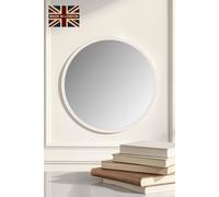 Yearn Mirrors Round Wall Mirror White 102cm Yearn Mirrors White