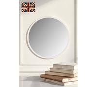 Yearn Mirrors Round Wall Mirror White 90Cm White One Size