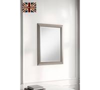 Yearn Mirrors Silvery Champagne Rectangular Mirror 100.5X72.5Cm In Metallic Silver Metallic Silver One Size