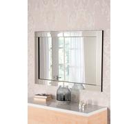 Yearn Mirrors Simple Contemporary Wall Mirror 120X80Cm In Black Black One Size