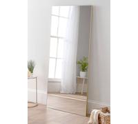 Yearn Mirrors Simple Full Length Frameless Mirror Gold 170X80Cm Gold