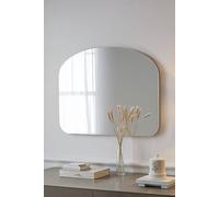 Yearn Mirrors Soho Curved Overmantle Mirror In Gold Gold